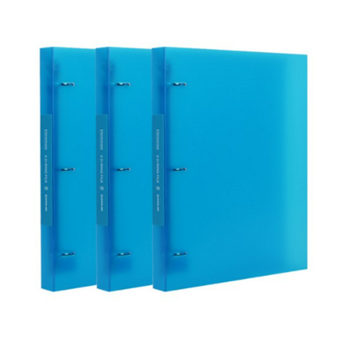킹짐 3공 D링 A4 바인더, Blue, 3개