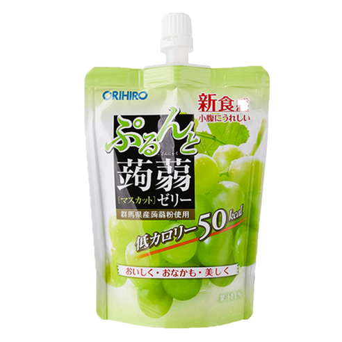 오리히로 곤약젤리 스텐딩 청포도, 1개, 130g