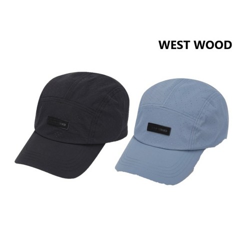 웨스트우드 남성 전체 타공원단을 사용해 통기성을 강조한 트레킹 전체 타공 캡모자 WM1MTCP313, 그레이블루