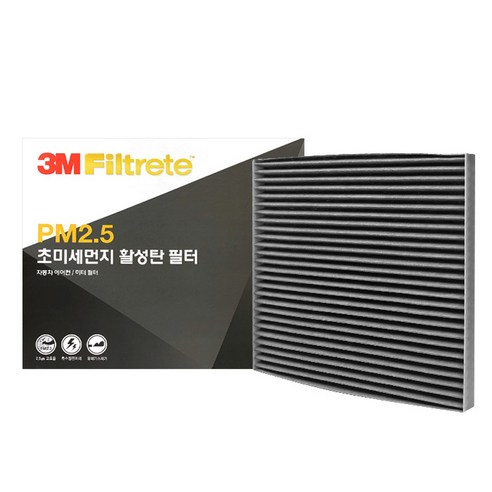 3M PM2.5 초미세먼지 활성탄 필터, F6212, 1개