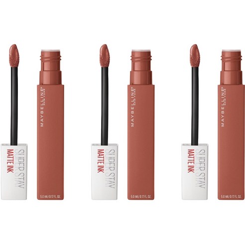메이블린 뉴욕 슈퍼 스테이 립 잉크 5ml, 070 Amazonian, 3개