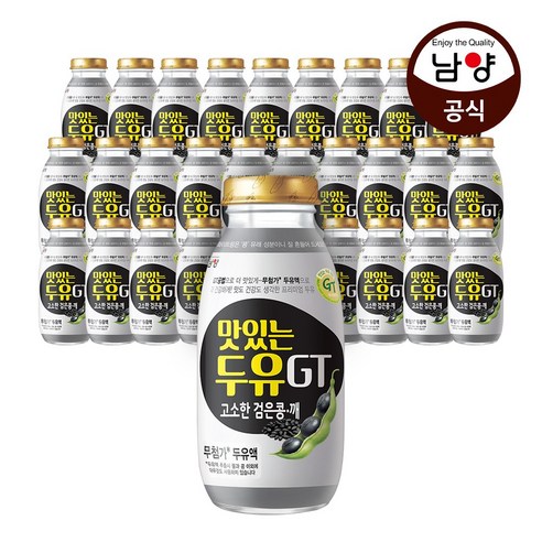 남양유업 맛있는 두유 GT 고소한 검은콩깨 병, 200ml, 30개 생수/음료 Best Top5