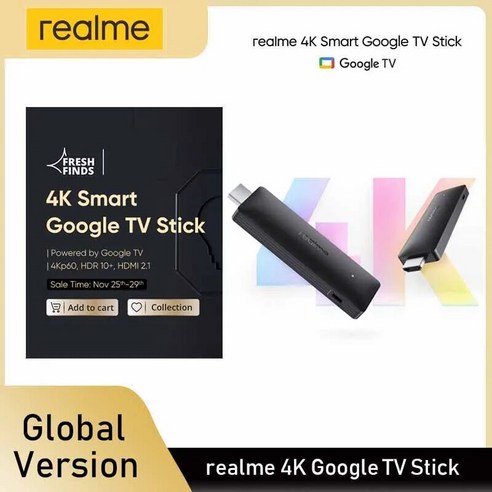 크롬캐스터 CPU TV Realme HDR 구글 글로벌 쿼드 코어 듀얼 버전 스틱 GPU, Standard_02=realme4KTVStick 구글크롬캐스터4k Best Top5