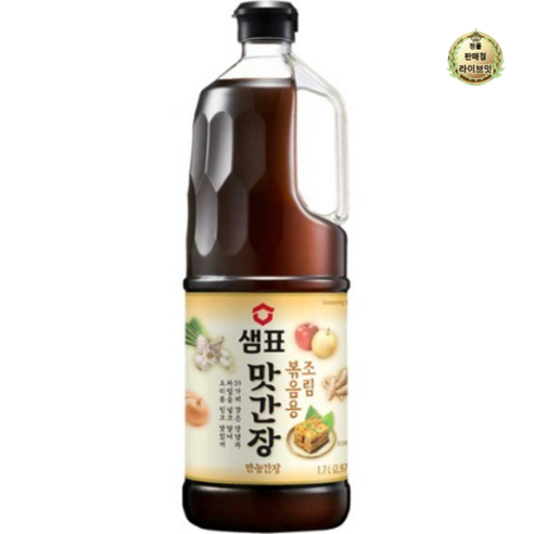 라이브잇 샘표 조림볶음용 맛간장, 1.7L, 1개