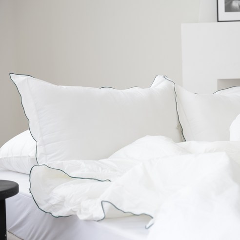 밤새 뒤척이는 당신을 위한 마법, 마땡블랑 수피마 베개커버로 꿀잠 예약!