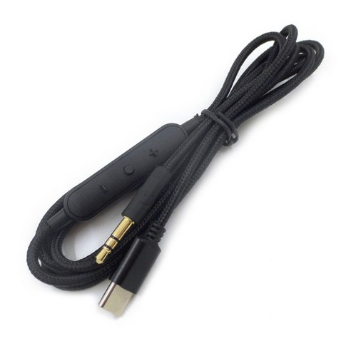 유형 -C ~ 3.5mm 잭 남성 오디오 AUX 케이블 남성 USB-C 스테레오 어댑터 연결, 와이어 제어 버전