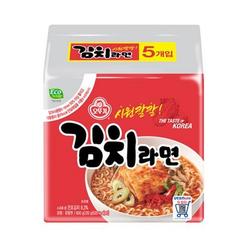 맛있고 경제적인 오뚜기 라면 6종 총 29개 세트
