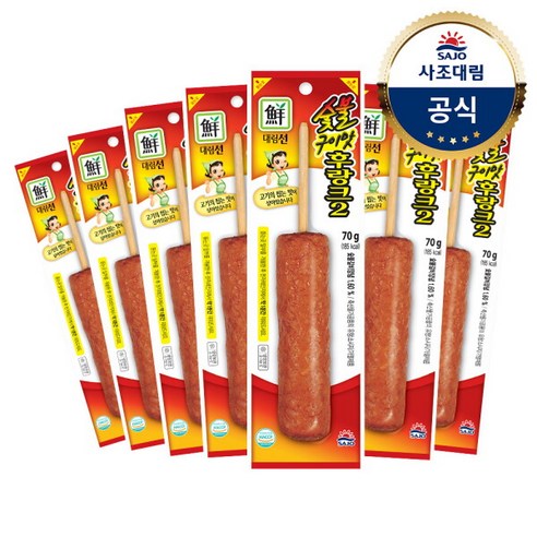 사조대림 대림선 숯불구이맛 후랑크 70gx30개(한박스)