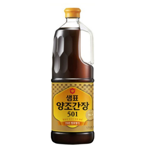 샘표 양조간장 501, 1.7L, 3개