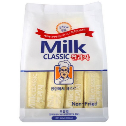 밀크 클래식 쌀과자 우유맛, 2개, 240g