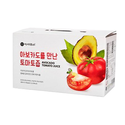 이제부터 아보카도를 만난 토마토즙 과채주스 원액 30포, 100ml x 15+15(총30포)