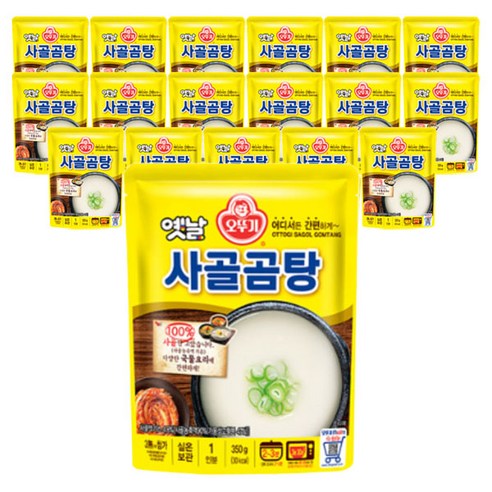 오뚜기 옛날 사골곰탕 국물, 350ml, 18개