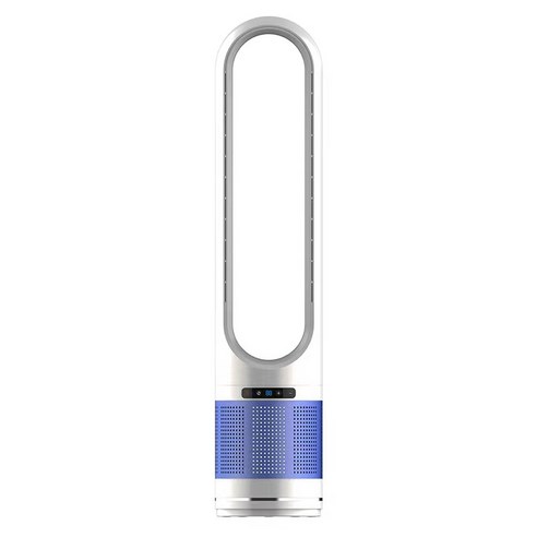  날개없는 선풍기 저소음 공기정화 타워팬 한국콘센트, 50인치-리모콘타이밍(흑청)+정화+필터 50인치 날개 없는 선풍기 가정용 공기청정기 에어 순환선풍기 무음 타워형 선풍기 에어컨 타워 선풍기, 블루