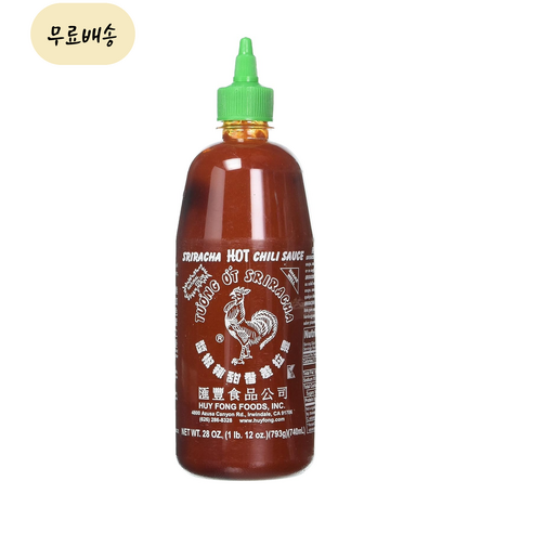 대용량 후이펑 핫칠리 스리라차 소스 793g TUONG OT SRIRACHA HOT CHILI SAUCE, 2개