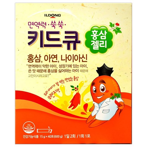 일동 키드큐 홍삼젤리 오렌지맛, 600g, 1개