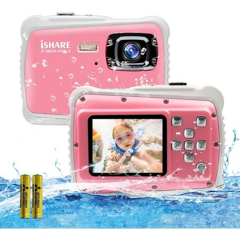 아이샤어 수중 방수 키즈 카메라 21MP 1080P 디지털 2 LCD 8X 줌 플래시 및 마이크 32G 카드 포함 – 그린 수중액션캠 아이샤어 수중 방수 키즈 카메라 21MP 1080P 디지털 2 LCD 8X 줌 플래시 및 마이크 32G 카드 포함 – 그린 수중액션캠