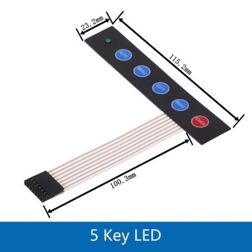 아두이노 우노 키트 멤브레인 스위치 매트릭스 배열 키보드 키패드 제어판 패드 아두이노 스마트카용 DIY, 1 Key RG, 15 1 Key RG