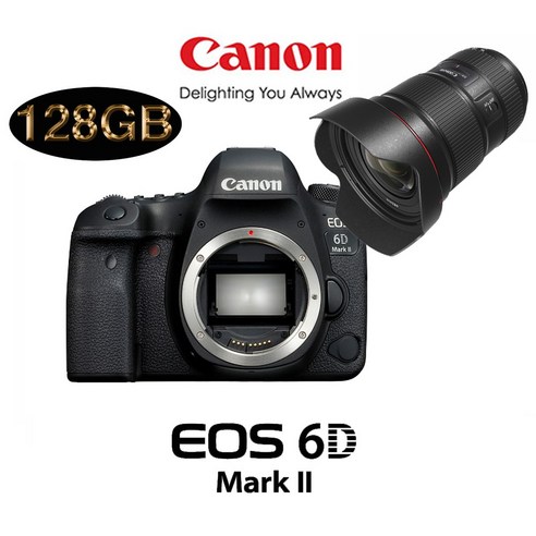캐논 EOS 6D Mark Il BODY + 렌즈구성 풀패키지 PACKAGE, EF 16-35mm F2.8L III USM + SD128GB + 보호필름