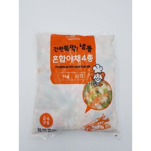 농우 냉동 볶음밥용 혼합야채 4종(볶음밥용 야채죽용) 1KG, 1개 냉동달래