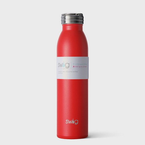 스위그 스텐 보온 보냉 매트 진공 보틀 텀블러 20oz(591ml), Matte Red, 1개