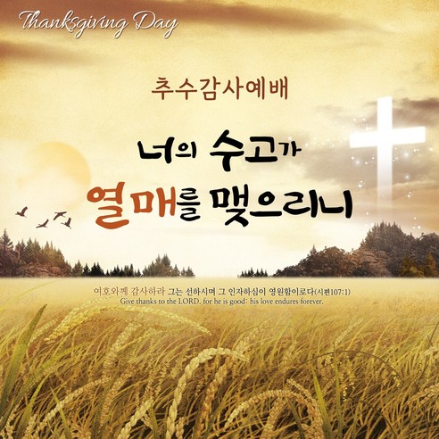 맑은누리디자인 추수감사절현수막 244 교회현수막