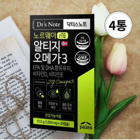 팔레오 닥터스노트 알티지 오메가3 31.5g, 30정, 4개