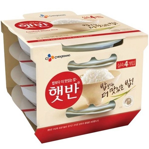 햇반 백미밥, 210g, 36개