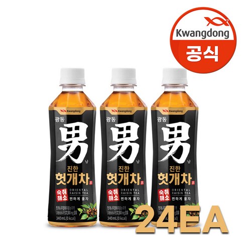 광동 진한 헛개차, 340ml, 1개, 24개