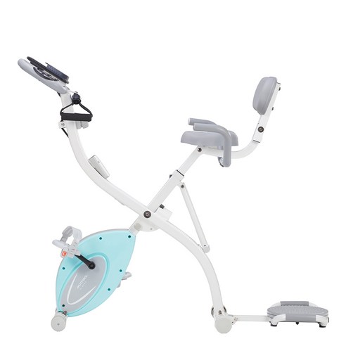 Davcreator 마카롱색 무소음 구름동력 헬스 실내 운동 자전거 팔힘줄+허리운동 기구, A801, 푸른 색