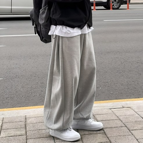 르위 남자트레이닝 벌룬 조거 밴딩 와이드팬츠 빅사이즈 오버핏 남자추리닝