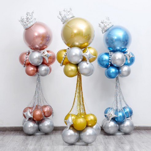 피앤비유니티 축제행사파티용대형풍선기둥세트 할인된 가격 다양한 종류와 색상의 풍선 총평가수 85개 높은 평점