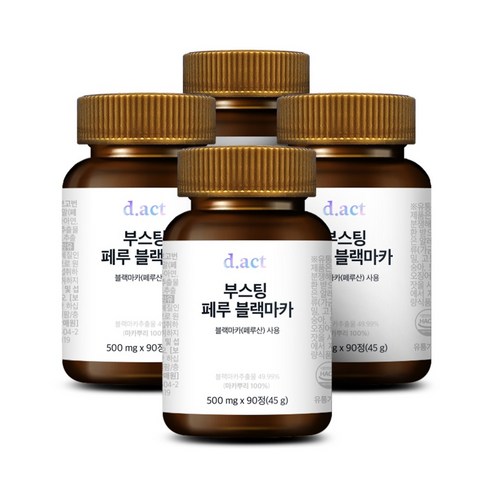 디액트 부스팅 페루 블랙마카, 90정, 4개입