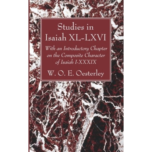 (영문도서) Studies in Isaiah XL-LXVI Paperback, Wipf & Stock Publishers, English, 9781666734256