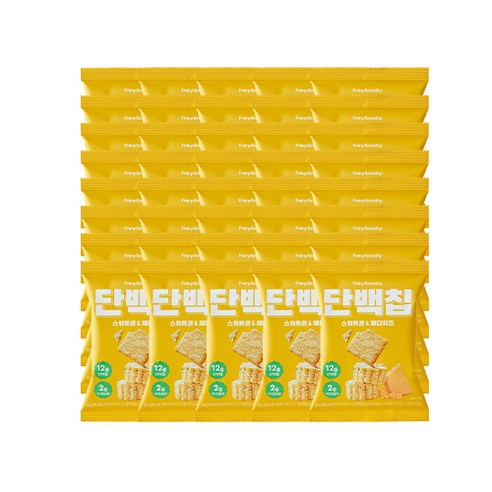 헤이바디 단백칩 스위트콘&체다치즈 50g, 40개