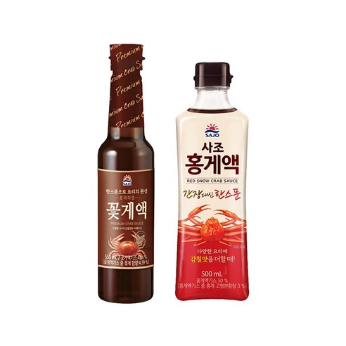 진참치액 사조 참치액 2병(프리미엄 꽃게액1+홍게액500mL1)무배 Best Top5