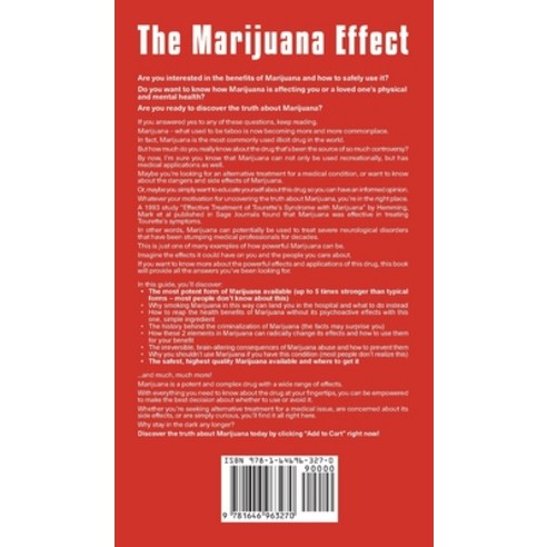 The Marijuana Effect: Revealing The Hidden Truths About Marijuana And How It Really Affects Your Min... Hardcover, M & M Limitless Online Inc., English, 9781646963270