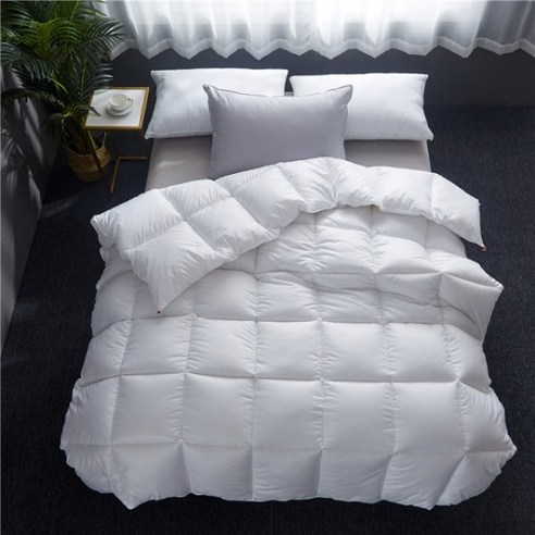 구스 이불 거위털 129579 Thicken warm duvets winter comforter 화이트 거위/오리 퀼트 짙은 코튼 커버 킹 퀸 트윈 풀 사이즈 # a, 01_220x240cm 3000g