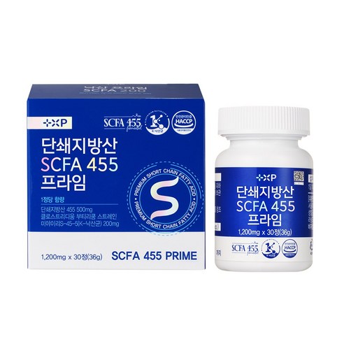 낙산프라임 단쇄지방산 SCFA 455 미야리산 약국정품, 1박스, 30정