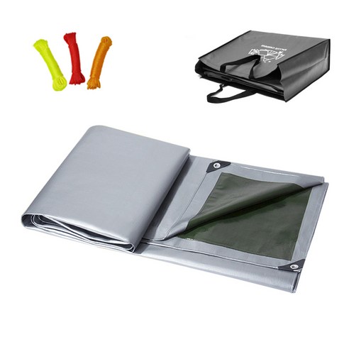 캠프 타포린 양면코팅 방수포 4 X 3m (스트링 증정), 방수포 전용 가방