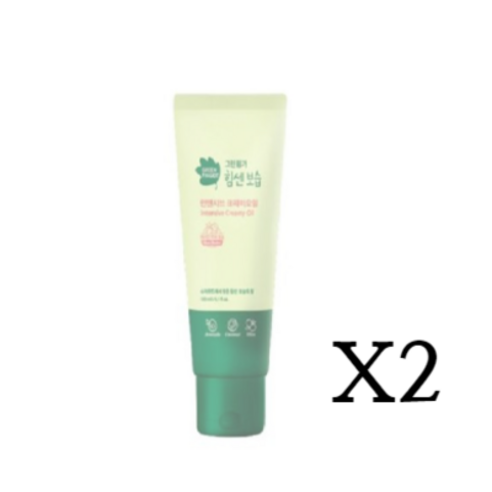 그린핑거 힘센보습 인텐시브 크리미오일 유아 크림, 180ml, 2개