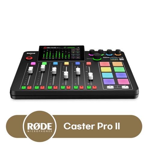 [정품 인증] RODE CasterPro2 로데 캐스터프로2 팟캐스트 스튜디오 오디오 믹서 오디오인터페이스/인터넷 방송 유튜버 개인방송