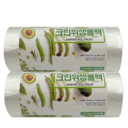 The좋은 크린롤백, 소(S), 2개, 500개입