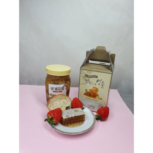 가나허니 천연밀랍 벌집꿀 약 2kg 생산자 직접 발송, 1개