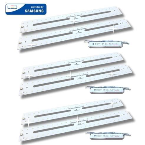 삼성LED 모듈 멀티A 50W 거실/주방/욕실 540x60mm 2장 (긴 형광등 대체) 국내제작 플리커프리, 주백색, 3세트
