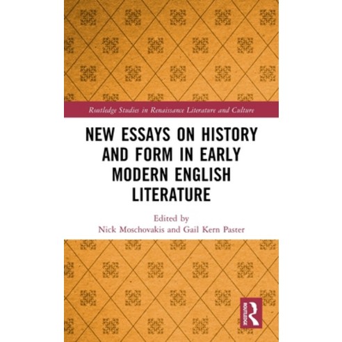 (영문도서) New Essays on History and Form in Early Modern English Literature Hardcover, Routledge, 9781032437033