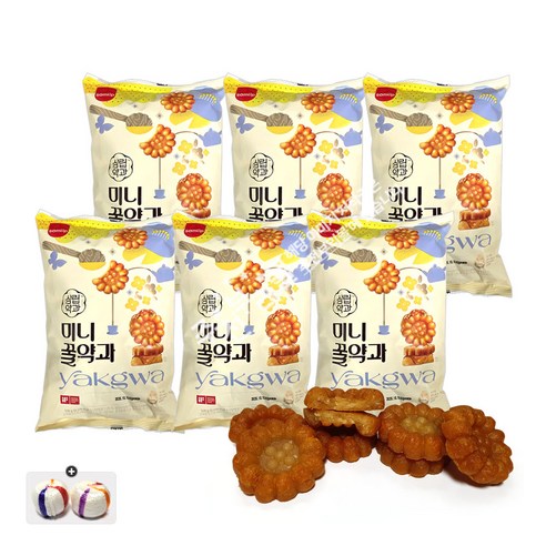 삼립 미니꿀약과 대용량(500g) x 6봉+자색옥춘사탕 1봉