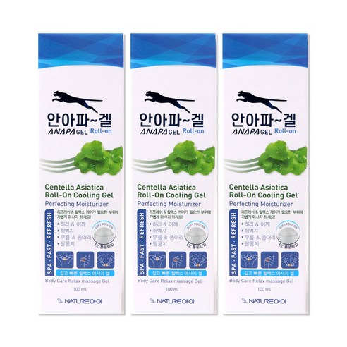 해호 안아파 겔 100ml 마사지겔, 1개입, 3개