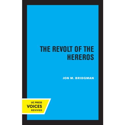 (영문도서) The Revolt of the Hereros Paperback, University of California ...