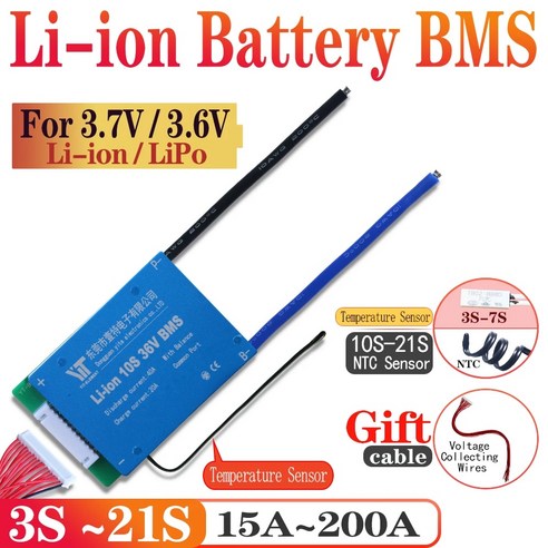 주행 완속 배터리 급속 점프 충전기 리튬 이온 BMS 보호 밸런스드 셀 3S 4S 12, 127)Li ion 20S 72V - 60A