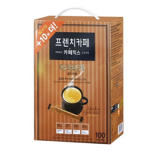 BN 남양 프렌치카페 아라비카 골드라벨 (90T+10T)X6개 스틱 일회용 알 커피 믹스 추천, 6개 프렌치카페골드라벨 BN 남양 프렌치카페 아라비카 골드라벨 (90T+10T)X6개 스틱 일회용 알 커피 믹스 추천, 6개 프렌치카페골드라벨
